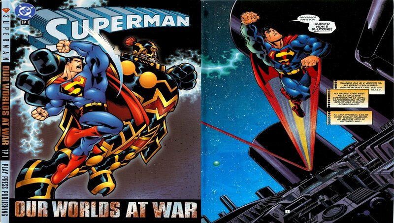 Superman Fighting Robot — Blue