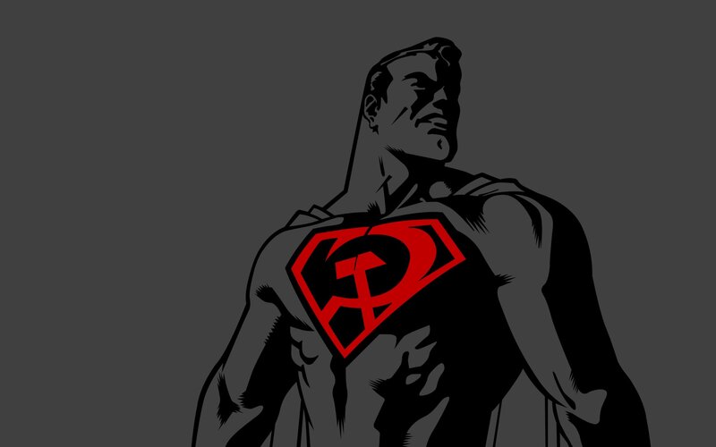 Superman Figure — Black, Dramatic, Digital Art