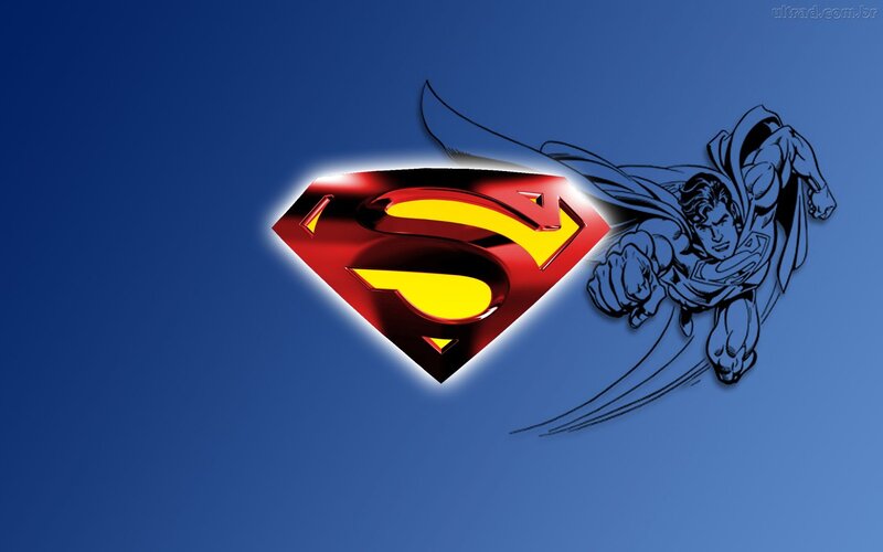 Superman Flying — Blue, Heroic, Comic, Shield