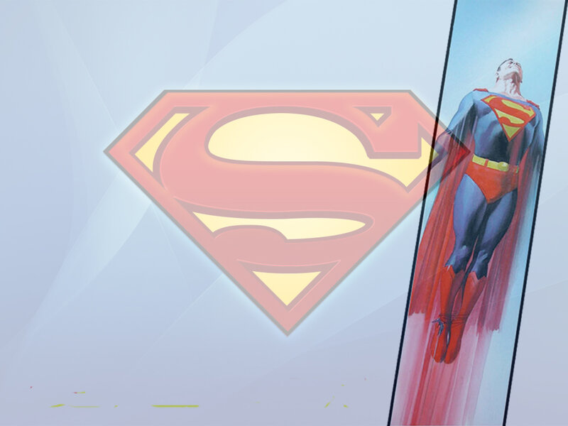 Superman Flying — Blue, Heroic, Comic