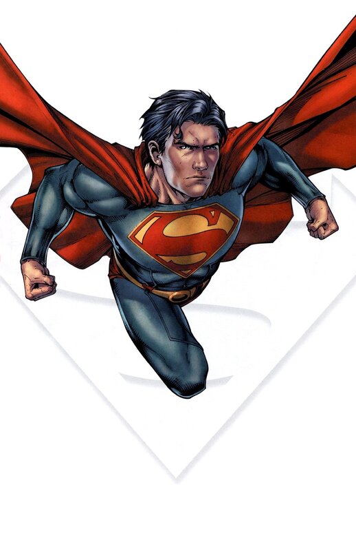 Superman Flying — Red, Determined