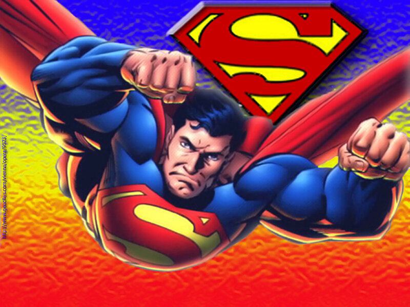 Superman Flying — Red, Dramatic