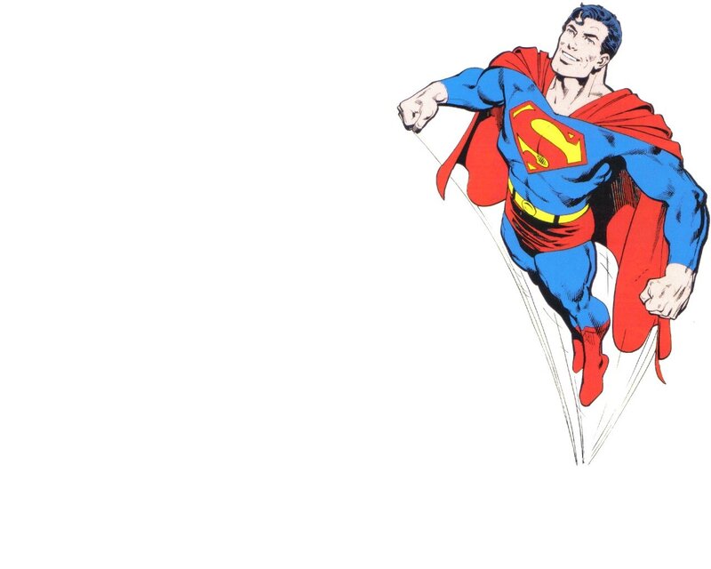 Superman Flying — Red, Heroic, Comic, Cape