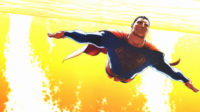 Superman Flying — Yellow, Dramatic