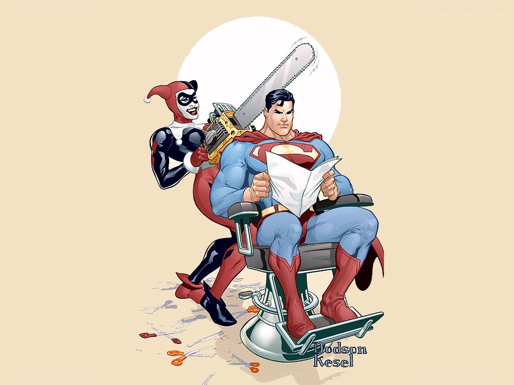 Superman gets a haircut