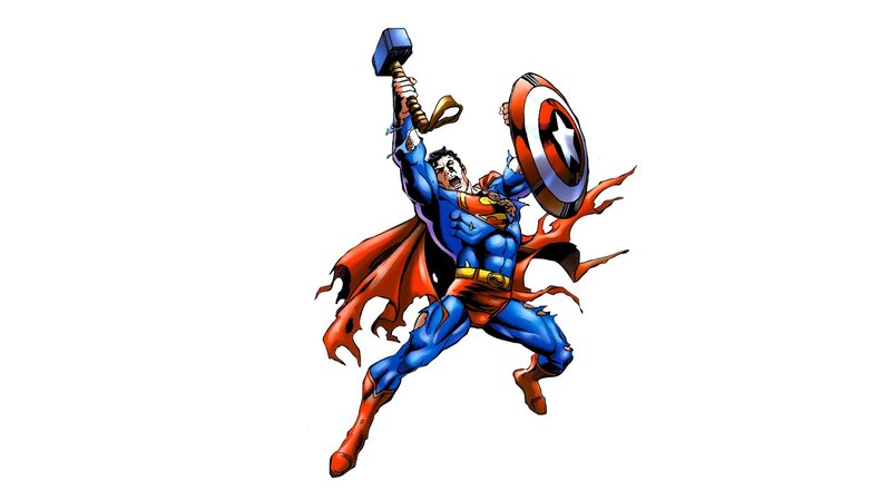 Superman Holding Hammer