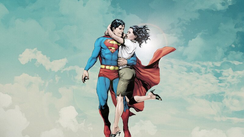 Superman Holding Woman