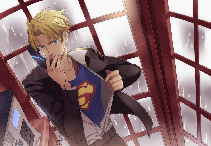 Superman in a phone booth