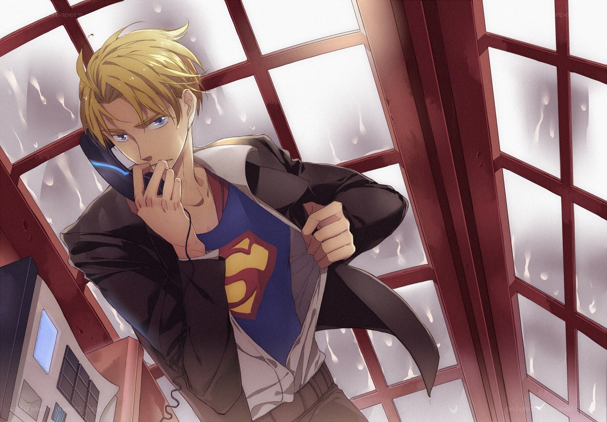 Superman in a phone booth