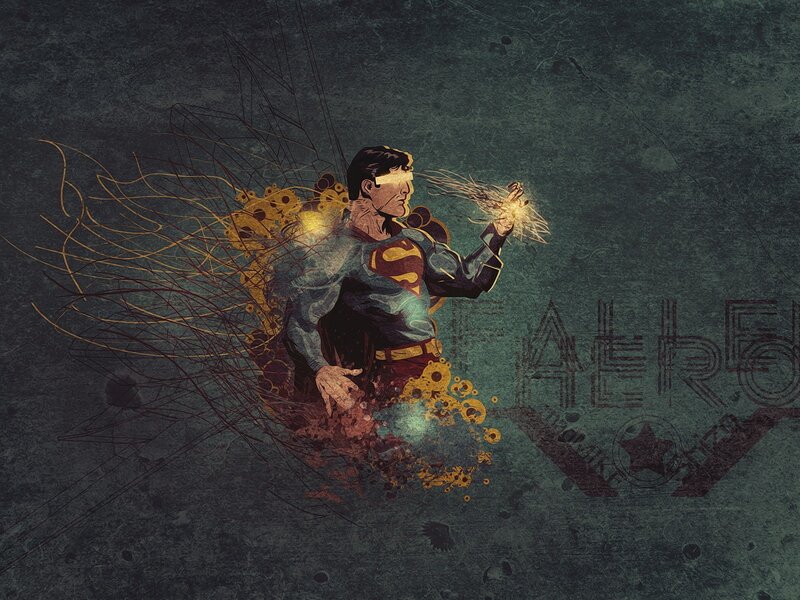 Superman in action