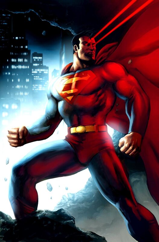 Superman in action
