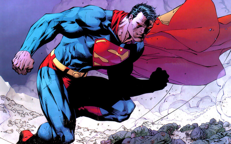 Superman in action