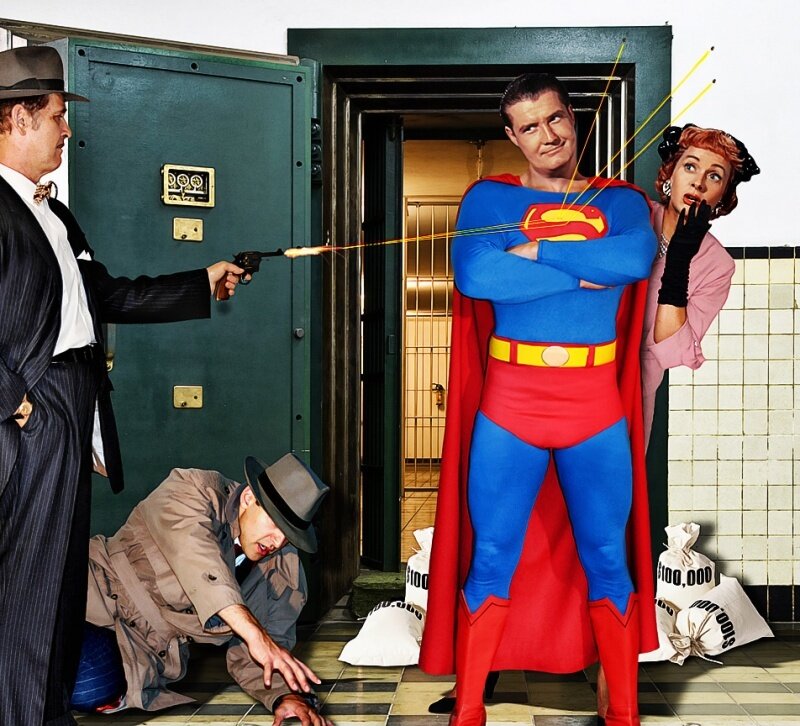 Superman in Bank