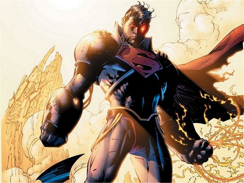 Superman in Black Suit — Dramatic