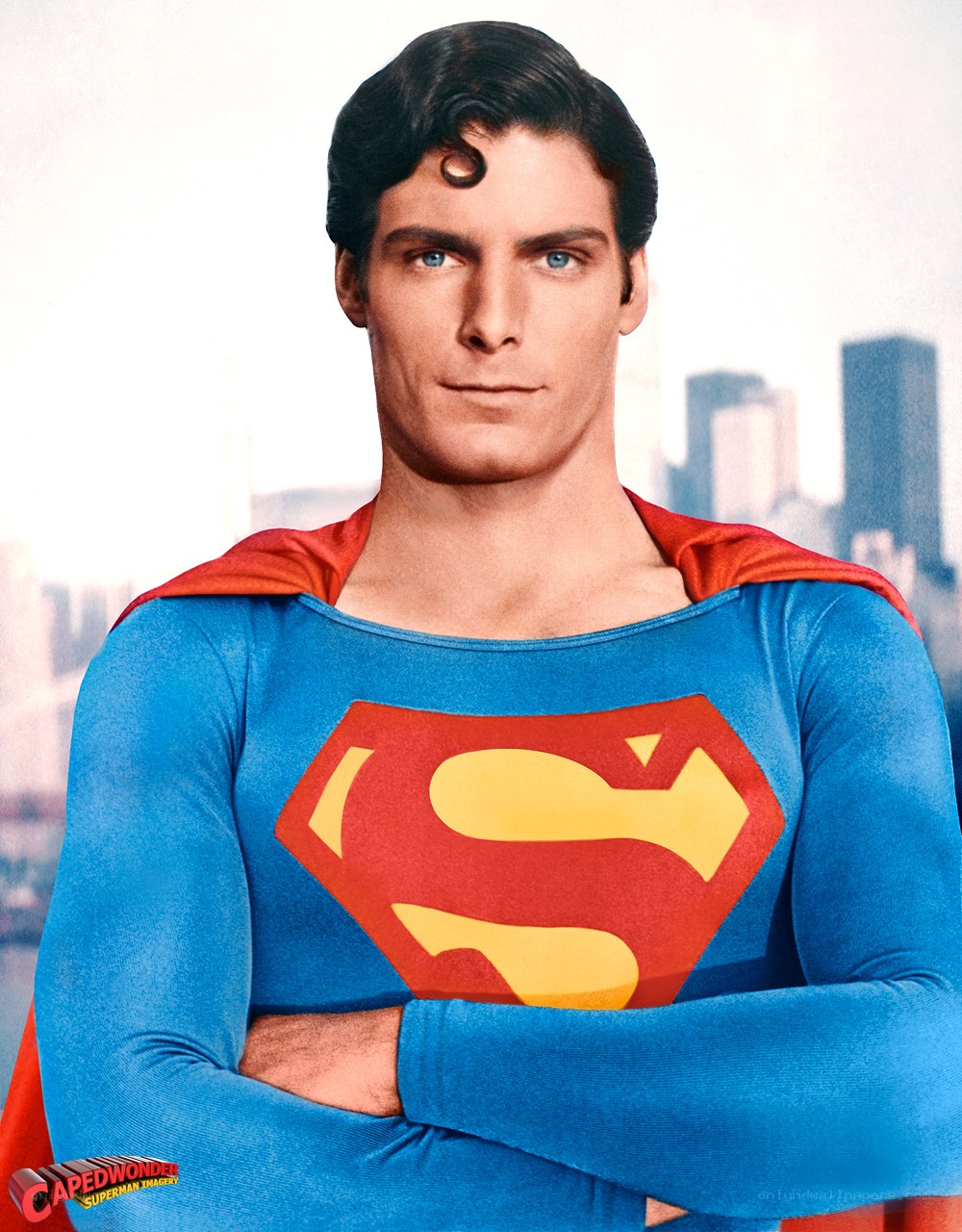 Superman in blue suit