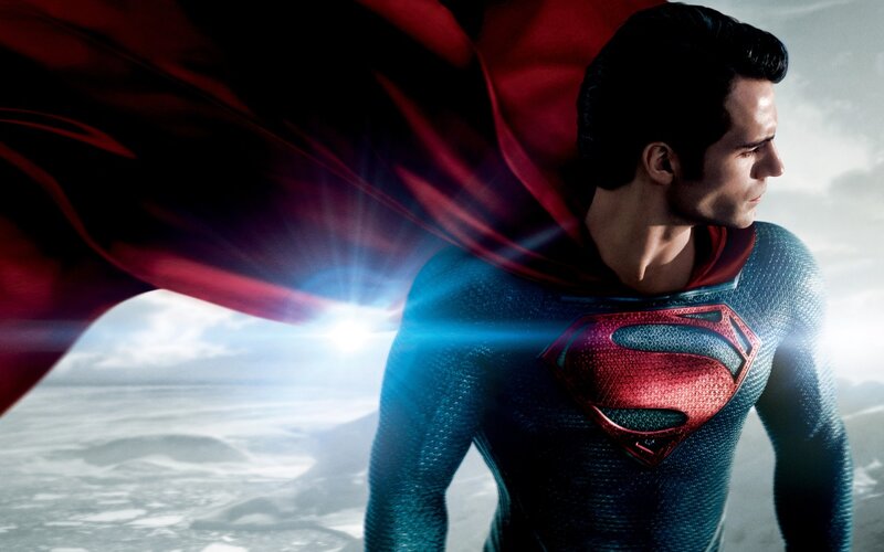 Superman in Blue Suit — Dramatic