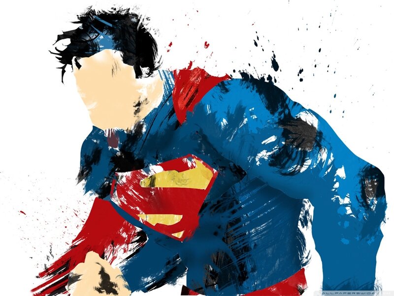 Superman in Blue Suit — Dynamic