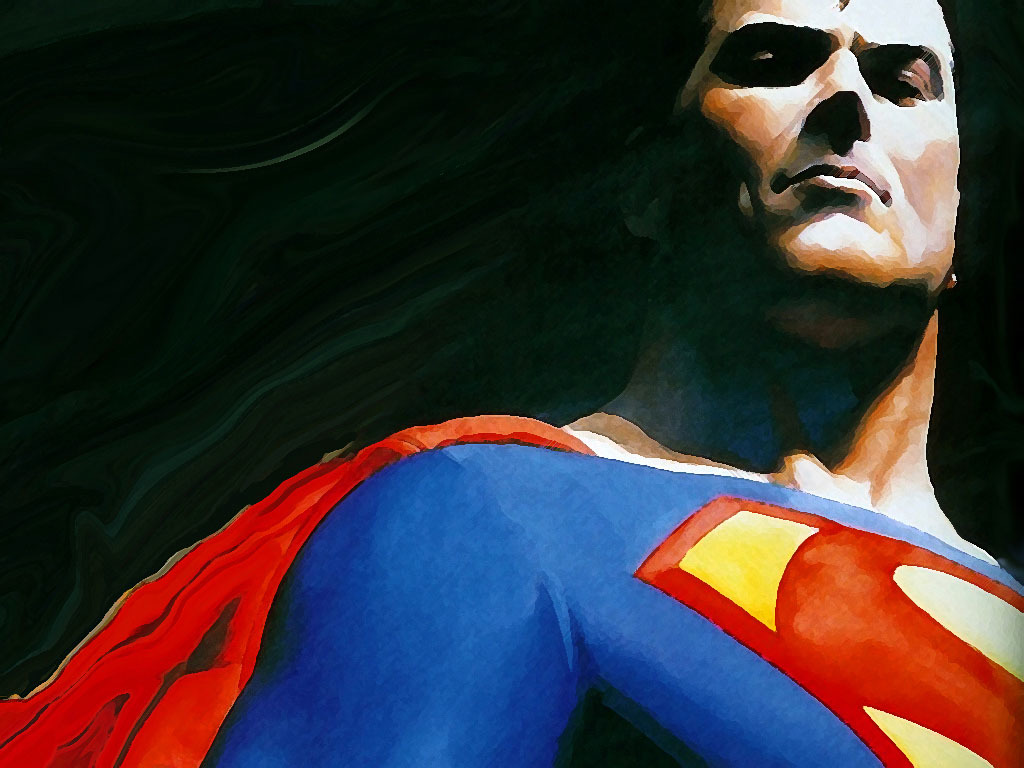 Superman in blue suit