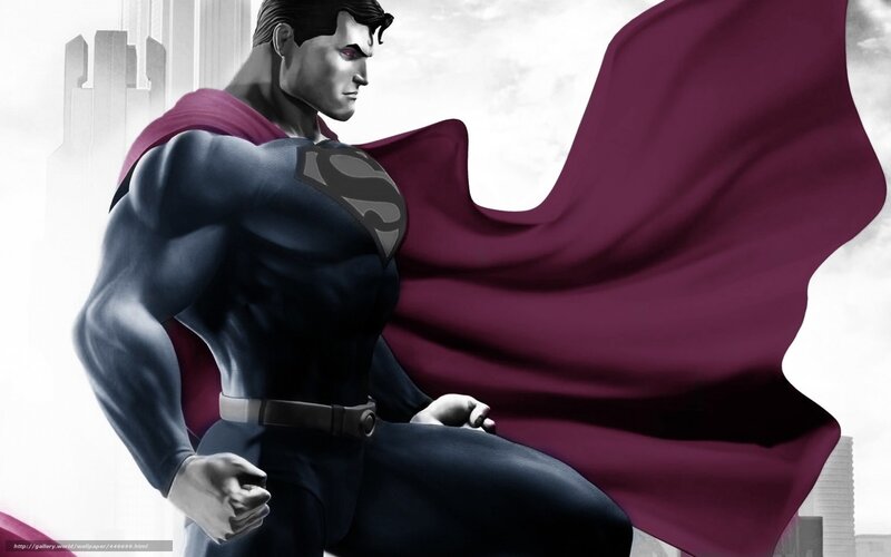 Superman in cityscape