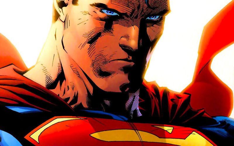 Superman in Comic Art — Red