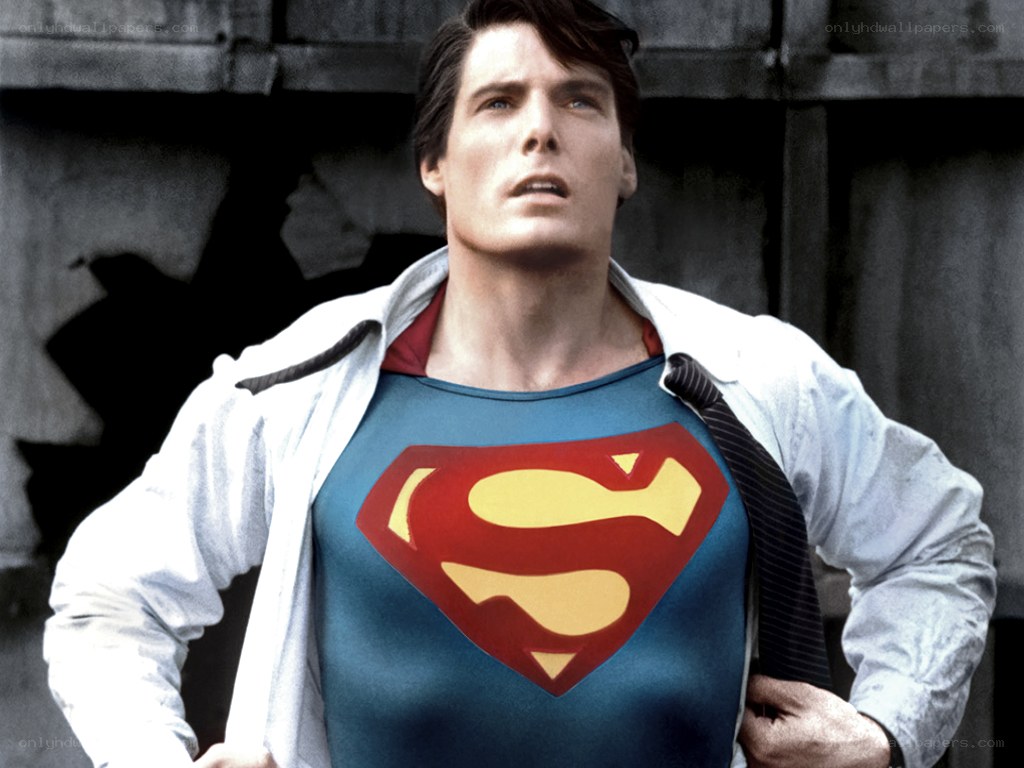 Superman in costume