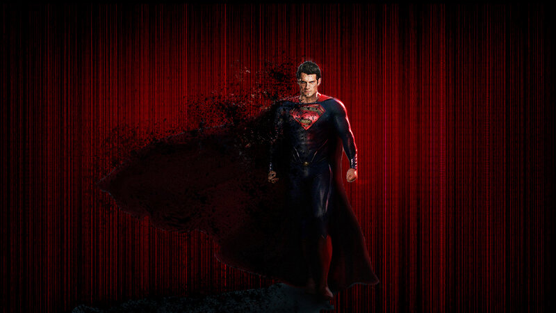 Superman in Dark Suit — Red