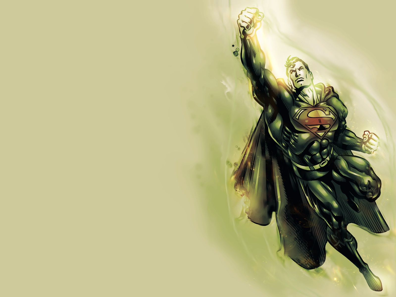 Superman in flight