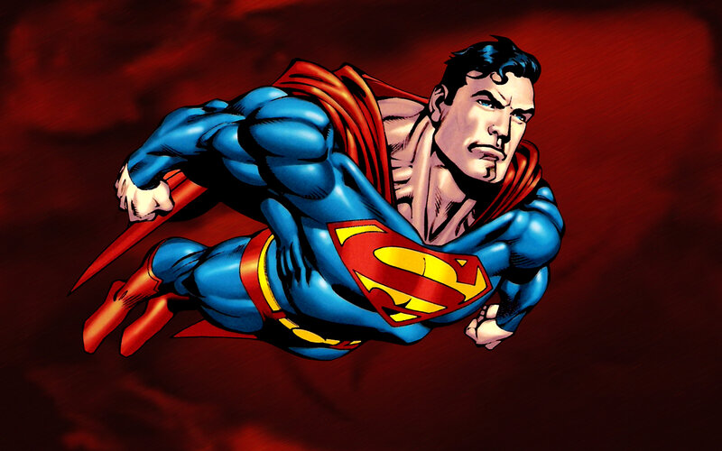 Superman in flight