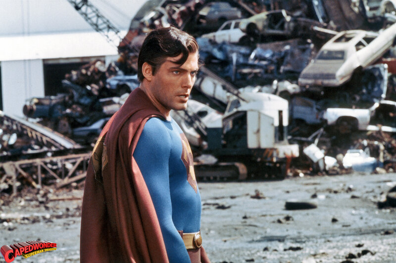 Superman in junkyard