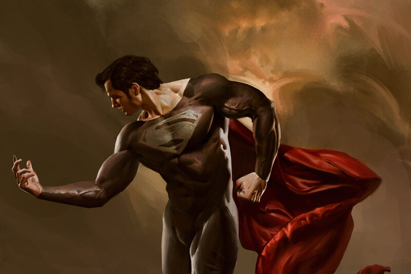 Superman in Red Cape