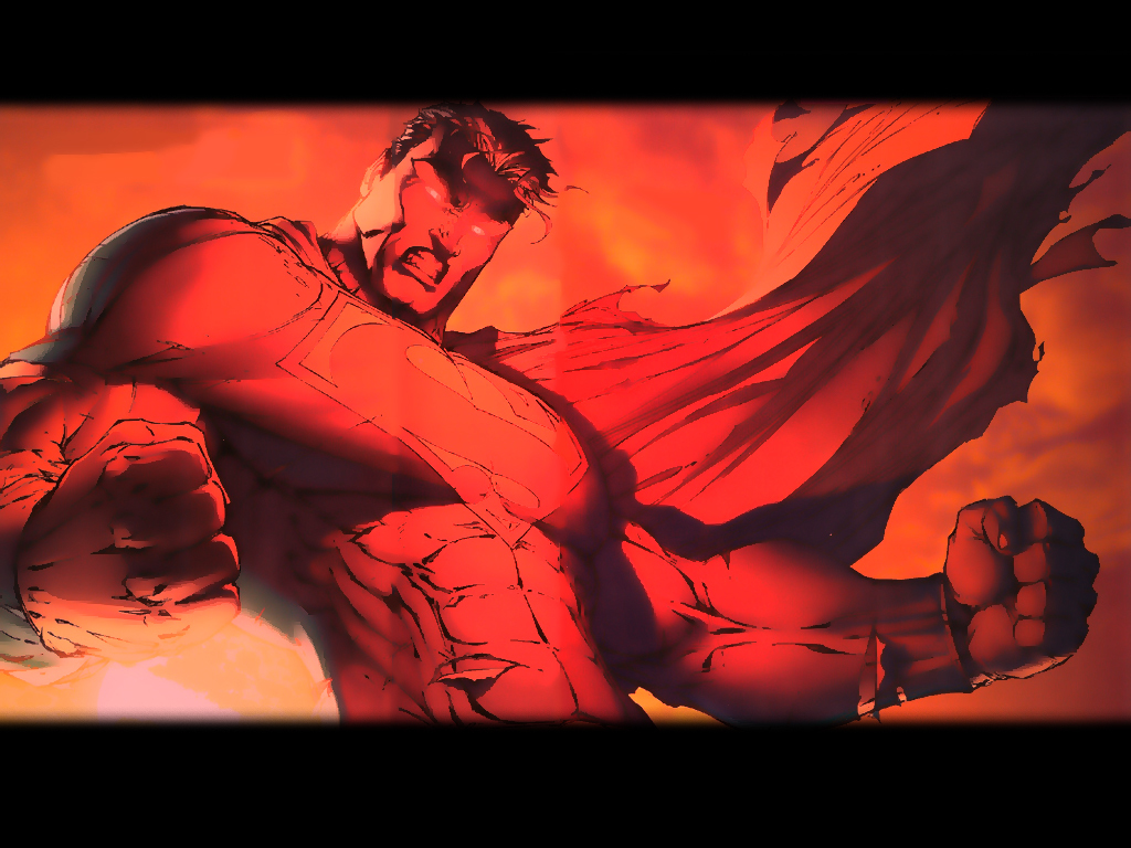Superman in red light