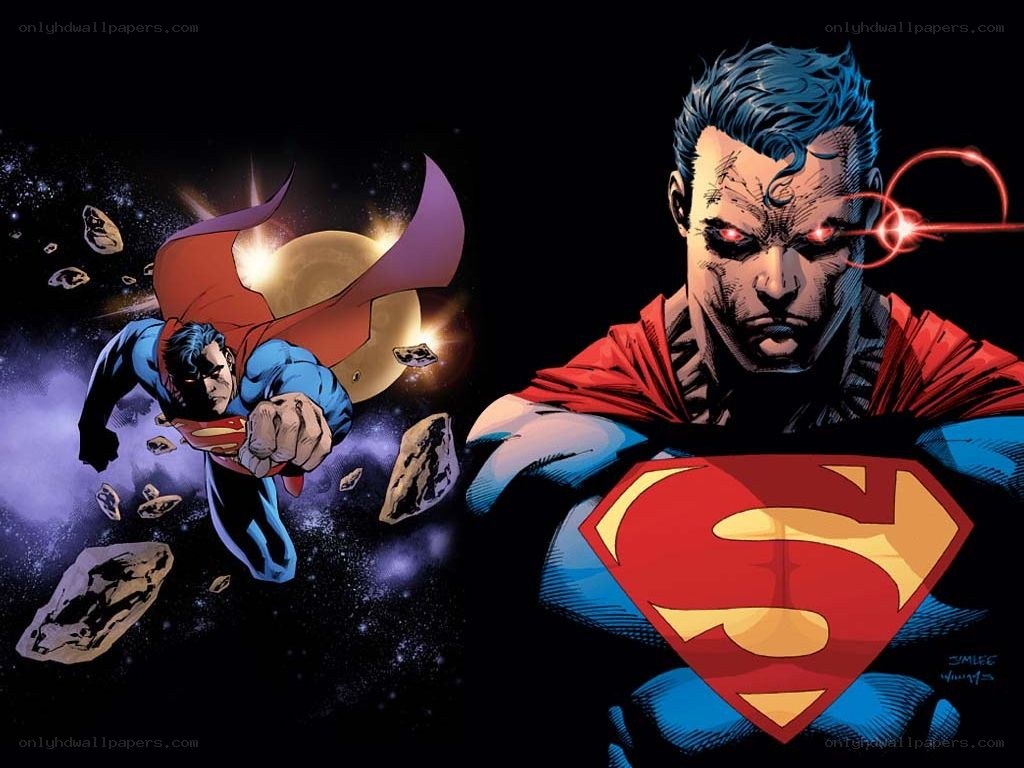 Superman in space and battle