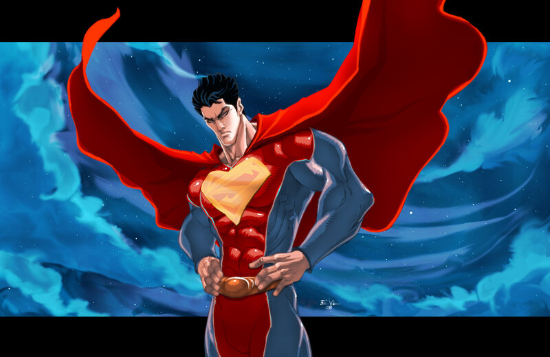 Superman in Space — Red