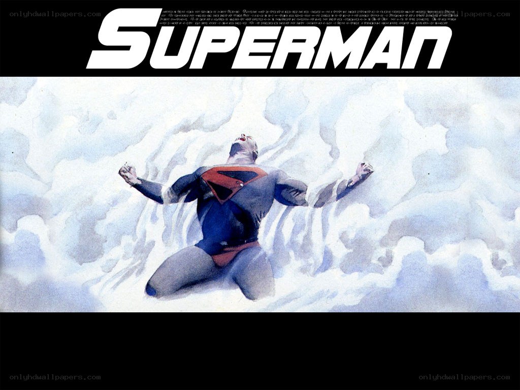 Superman in the clouds