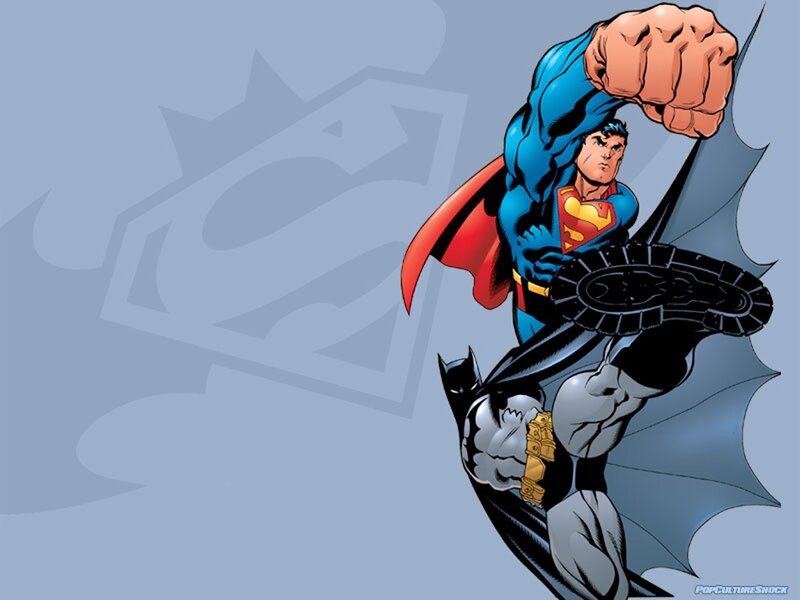 Superman Kicking Batman