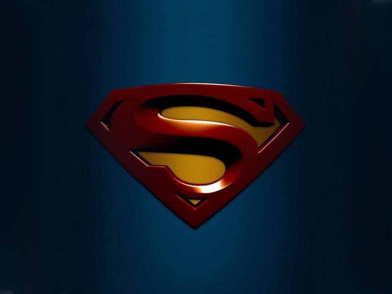 Superman Logo — 3d Render