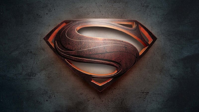 Superman Logo — Black, Dramatic, 3d Render