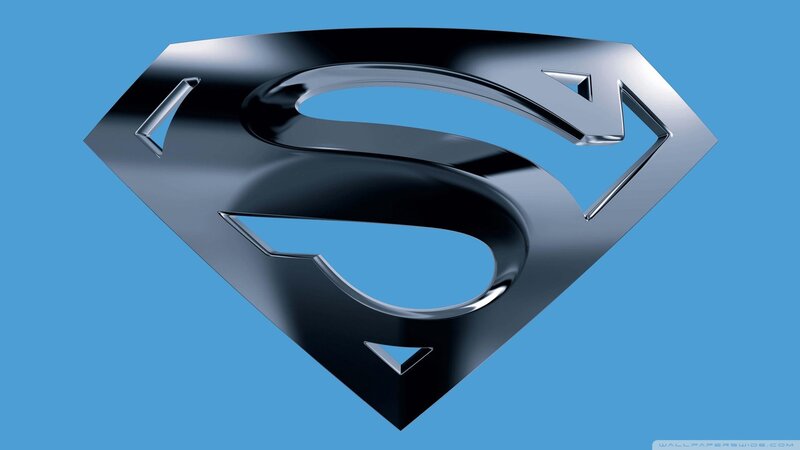 Superman Logo — Blue, Bold, 3d Render, Shield