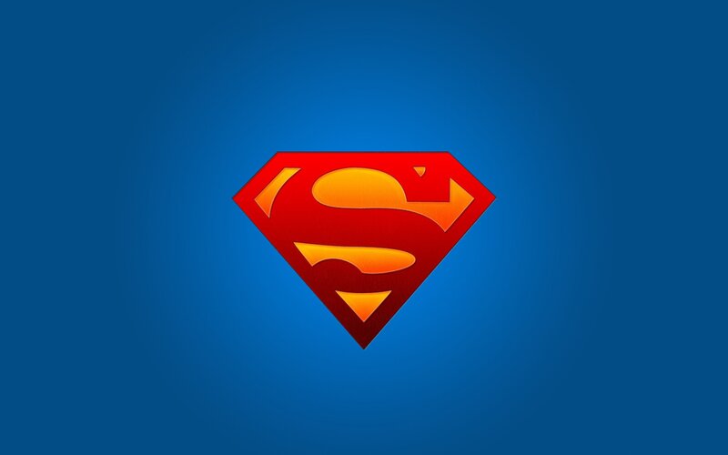 Superman Logo — Blue, Bold, Vector Art, Shield, Red
