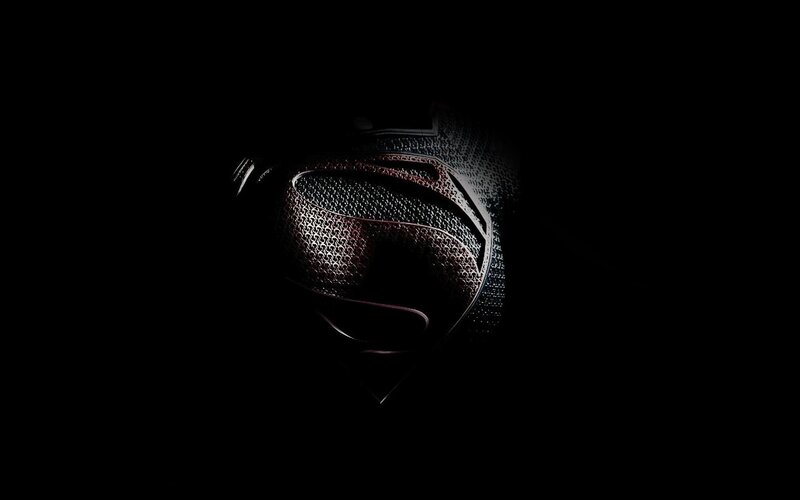 Superman logo in darkness