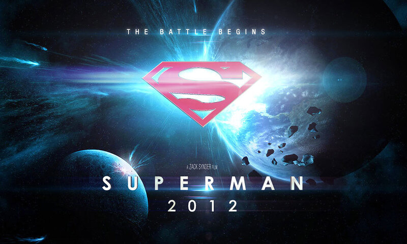 Superman Logo in Space — Blue