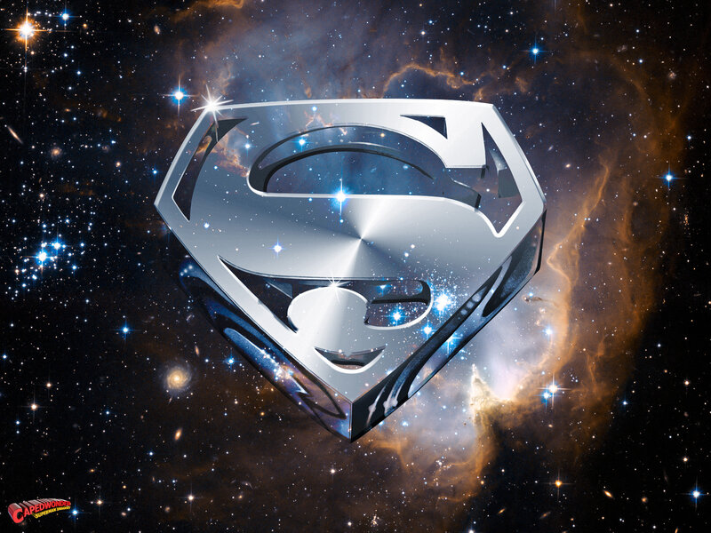 Superman Logo in Space — Silver