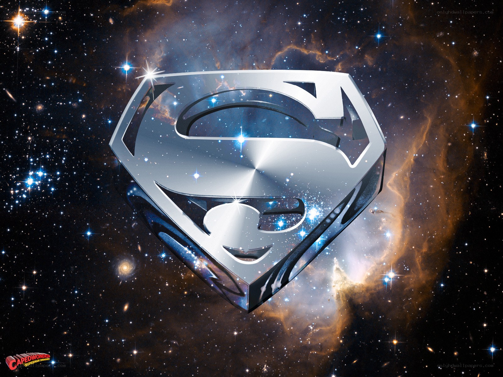Superman logo in space