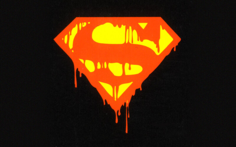 Superman logo melting