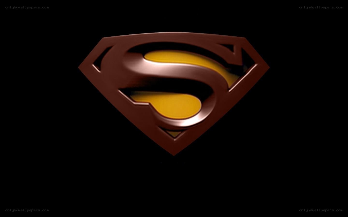 Superman logo on black