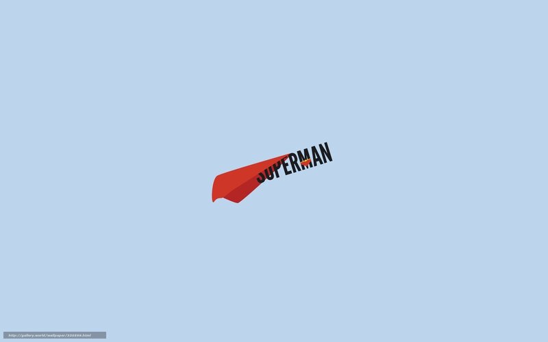 Superman logo on blue background