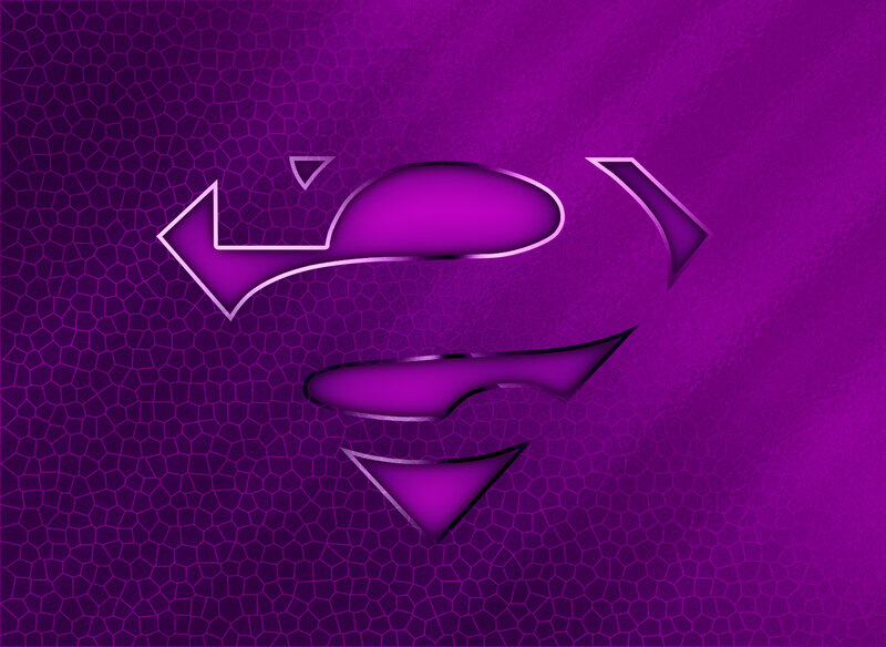Superman Logo — Purple
