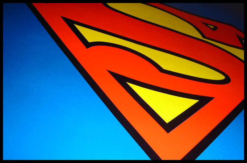 Superman Logo — Red, Bold, Vector Art
