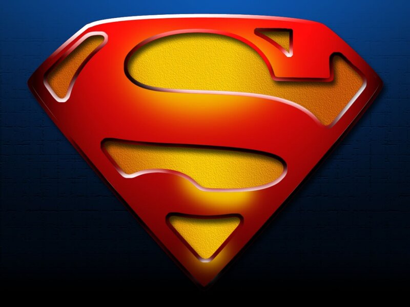 Superman Logo — Red, Dramatic, 3d Render, Shield