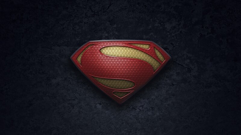 Superman Logo — Red, Dramatic, 3d Render, Shield, Yellow, Black